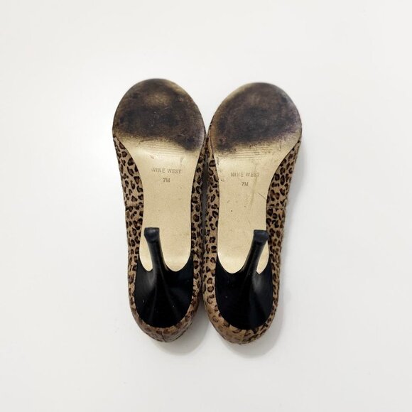 Nine West Women's Leopard Print Stiletto Pumps Heels, Size 7 - Picture 6 of 6